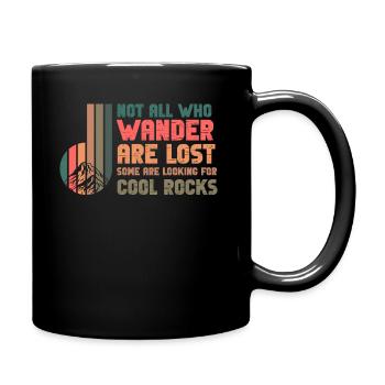 Wandern Sie auf der Suche nach kühlen Felsen - Tasse einfarbig - Schwarz - Rechts