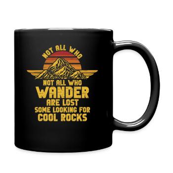 Wandern Sie auf der Suche nach kühlen Felsen - Tasse einfarbig - Schwarz - Rechts