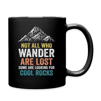 Wandern Sie auf der Suche nach kühlen Felsen - Tasse einfarbig - Schwarz - Rechts