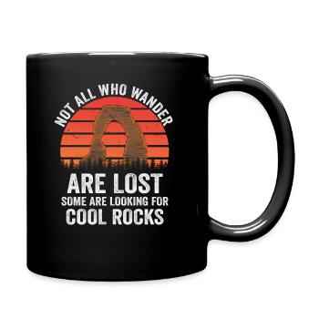 Wandern Sie auf der Suche nach kühlen Felsen - Tasse einfarbig - Schwarz - Rechts