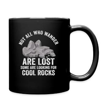 Wandern Sie auf der Suche nach kühlen Felsen - Tasse einfarbig - Schwarz - Rechts