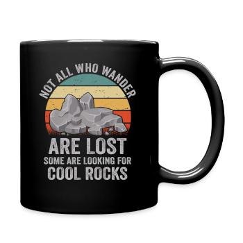 Wandern Sie auf der Suche nach kühlen Felsen - Tasse einfarbig - Schwarz - Rechts