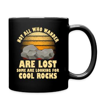 Wandern Sie auf der Suche nach kühlen Felsen - Tasse einfarbig - Schwarz - Rechts