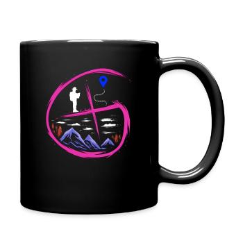 Geocacher Design Geocache Treasure Hunt Geocacher - Mug uni - noir - Droite