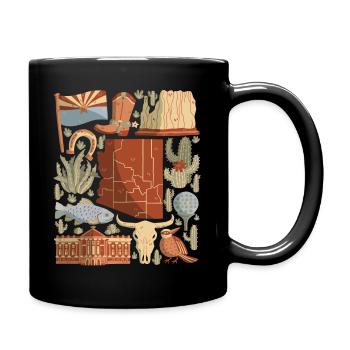 Arizona - Tasse einfarbig - Schwarz - Rechts