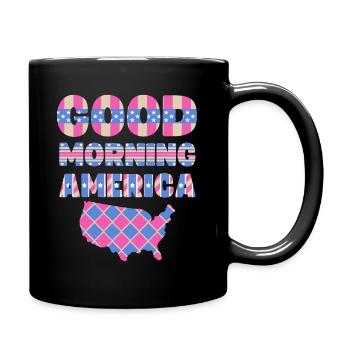 États-Unis, en disant Good Morning America - Mug uni - noir - Droite