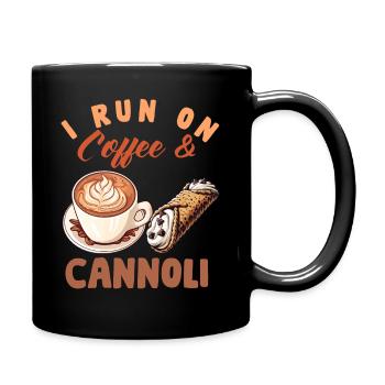 Cannoli Baker Pâtisserie Italienne Dessert Drôle - Mug uni - noir - Droite