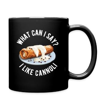 Cannoli Baker Italienisches Gebäck Dessert Lustig - Tasse einfarbig - Schwarz - Rechts