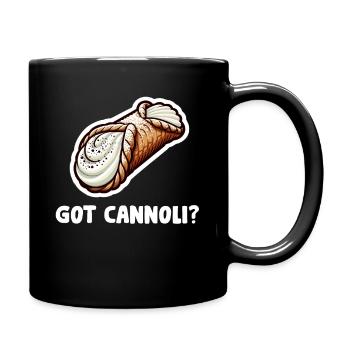 Cannoli Baker Italienisches Gebäck Dessert Lustig - Tasse einfarbig - Schwarz - Rechts