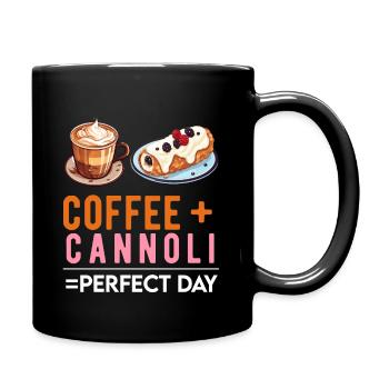 Cannoli Baker Italienisches Gebäck Dessert Lustig - Tasse einfarbig - Schwarz - Rechts