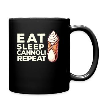 Cannoli Baker Italienisches Gebäck Dessert Lustig - Tasse einfarbig - Schwarz - Rechts
