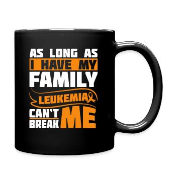 Leukemia Awareness Month Blood Cancer Ribbon - Full Colour Mug - black - Right