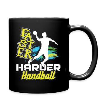 Handball Faster Harder Handball - Full Colour Mug - black - Right