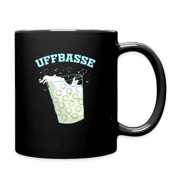 Pfalz Dialekt Lustiges Pfälzer Geschenk Weinfest - Tasse einfarbig - Schwarz - Rechts