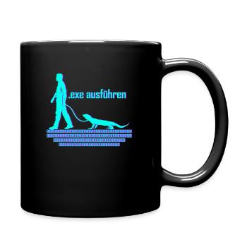 Software Entwickler Geschenk Programmierer Exe - Tasse einfarbig - Schwarz - Rechts