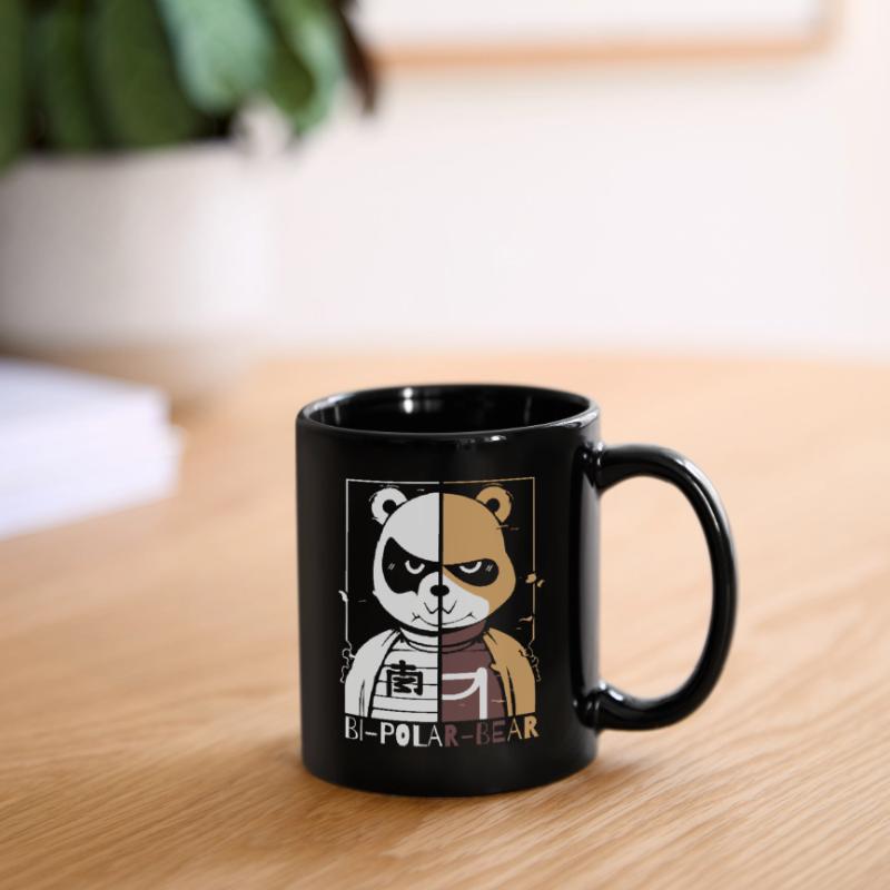 Bipolarer Polar Bär oder Eisbär Tasse einfarbig