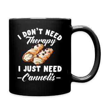 Cannoli Baker Italienisches Gebäck Dessert Lustig - Tasse einfarbig - Schwarz - Rechts