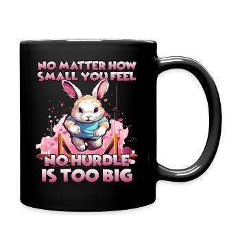 Kaninchen Kaninhop Training für dein Häschen - Tasse einfarbig - Schwarz - Rechts