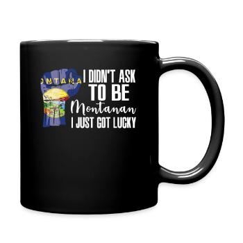 Montanan Américain US Patriot États-Unis cultivé Montana - Mug uni - noir - Droite
