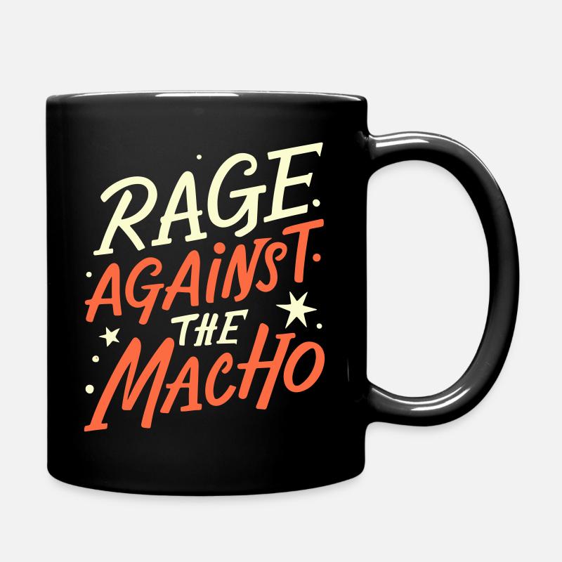 citation humour anti macho - Mug uni - noir