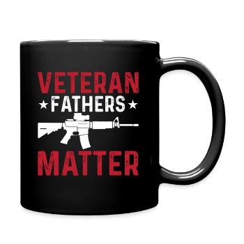 Veteran fathers are important - Full Colour Mug - black - Right