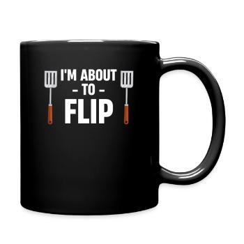 Ich Bin Dabei, Spatula Puns Chefs Kulinarisches - Tasse einfarbig - Schwarz - Rechts