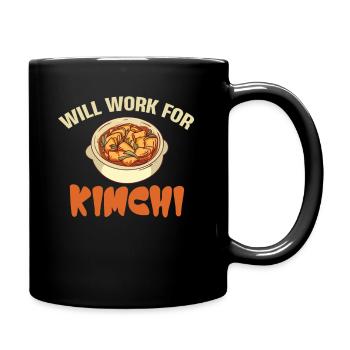 Works for kimchi Korean cuisine - Full Colour Mug - black - Right