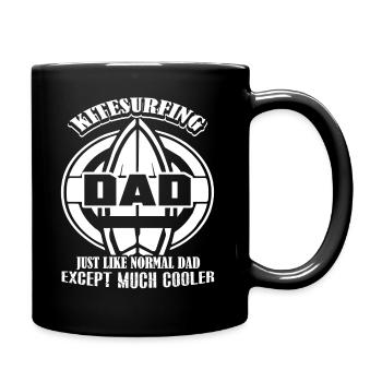 Kitesurfing Kitesurfing Dad Is Cooler - Full Colour Mug - black - Right