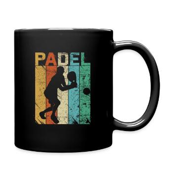 Padel Fan Athlete Gift for Padel Tennis - Full Colour Mug - black - Right