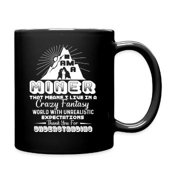 Miner I Am A Miner - Full Colour Mug - black - Right