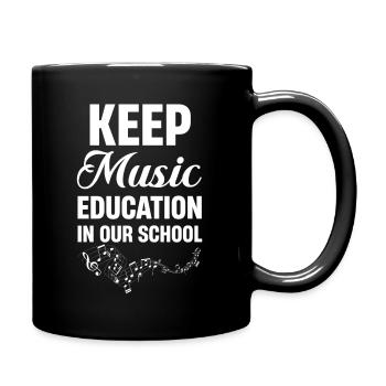 Gardez les cours de musique dans notre - Mug uni - noir - Droite