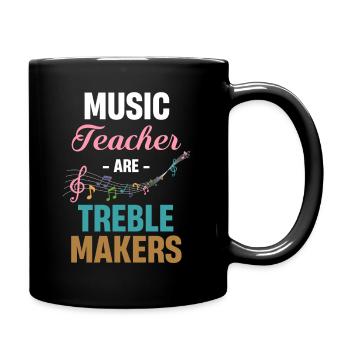 Les professeurs de musique sont des aigus, des chanteurs, des guitaristes, - Mug uni - noir - Droite