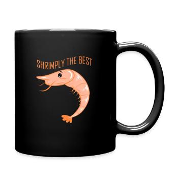 Funny Shrimp Food Shrimp Outfit for - Full Colour Mug - black - Right