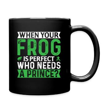 Hat Jemand Frosch Gesagt? - Tasse einfarbig - Schwarz - Rechts