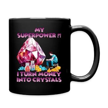 Crystal adventure for explorers and crystal - Full Colour Mug - black - Right