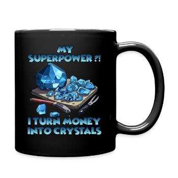 Cristal Des surprises brillantes à offrir - Mug uni - noir - Droite