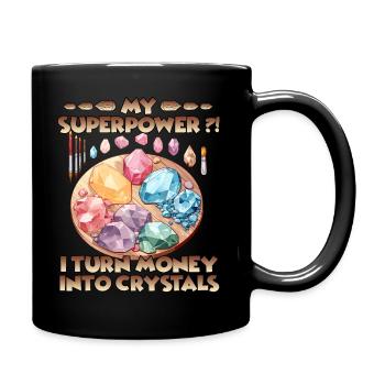 Grow crystals yourself crystal hobby - Full Colour Mug - black - Right