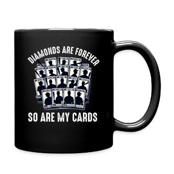 Baseball Card Collector Funny Collecting Baseball - Full Colour Mug - black - Right