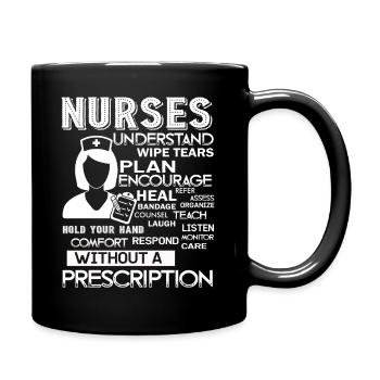 Nurse Nurse Understand Plan Encourage - Full Colour Mug - black - Right