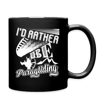 Paragliding I'd Rather Be Paragliding - Full Colour Mug - black - Right