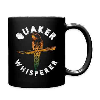 Quaker whisperer - Tasse einfarbig - Schwarz - Rechts