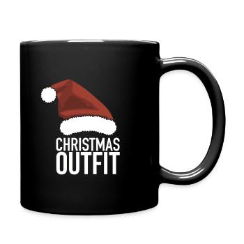 Christmas Outfit - Full Colour Mug - black - Right