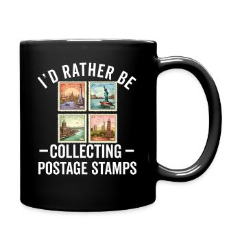 Stamp Collector Postage Stamping Philatelist Men - Full Colour Mug - black - Right