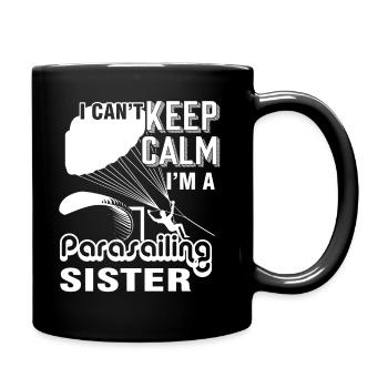 Parasailing I'm A Parasailing Sister - Full Colour Mug - black - Right