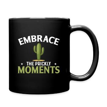 Embrace the delicate moments - Full Colour Mug - black - Right