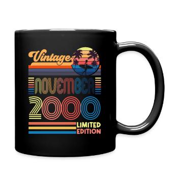 Anniversary November 2000. Gift November 2000. - Full Colour Mug - black - Right
