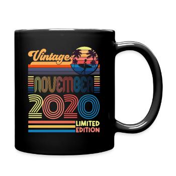 Anniversary November 2020. Gift November 2020. - Full Colour Mug - black - Right
