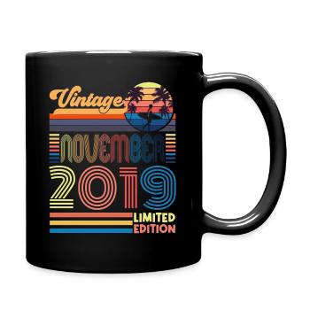 Anniversary November 2019. Gift November 2019. - Full Colour Mug - black - Right