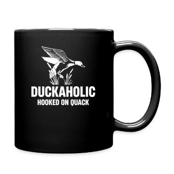 Duckaholic Süchtig Nach Quacksalber Lustige - Tasse einfarbig - Schwarz - Rechts