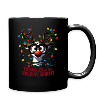 Funny Christmas design - Full Colour Mug - black - Right